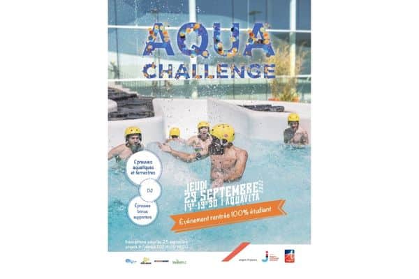 La ville d’Angers organise l’Aqua Challenge, le jeudi 29 septembre, un évènement dédié à tous les étudiants des établissements d’enseignement supérieur angevins.